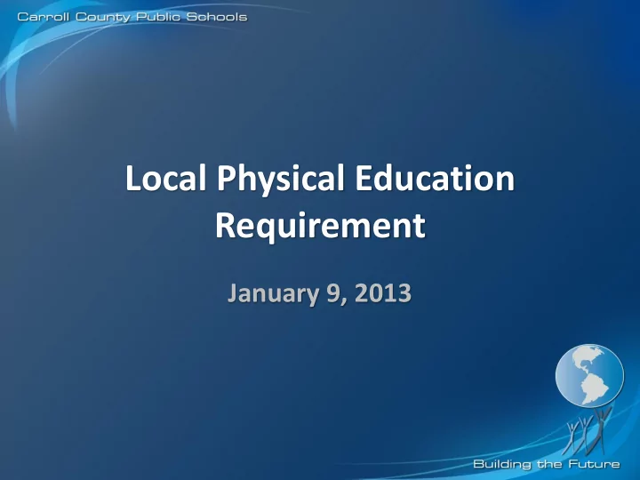 requirement