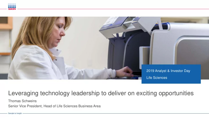 leveraging technology leadership to deliver on exciting