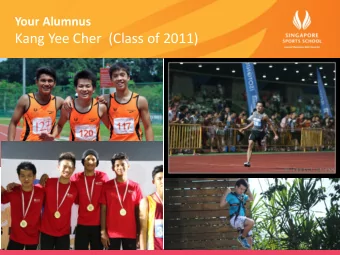 Kang Yee Cher  (Class of 2011)  Your Alumnus  Kang Yee Cher (Class of 2011)  Your Alumnus  Wei Kit