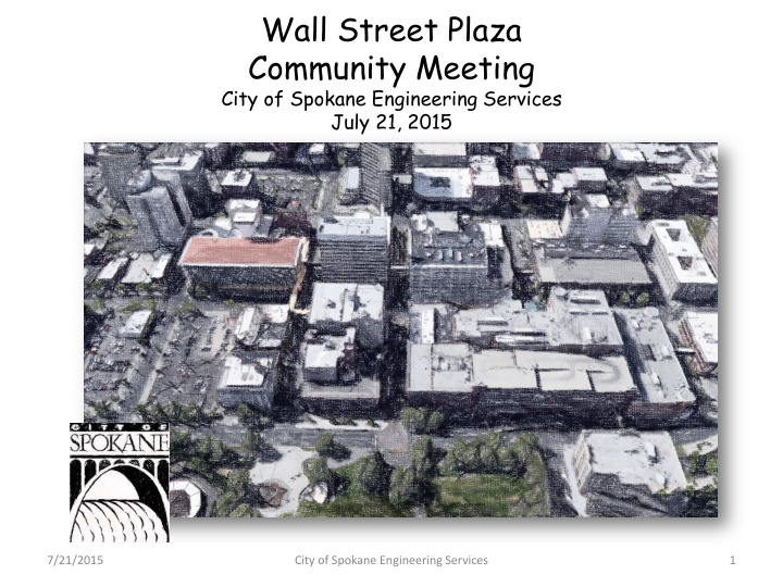 wall street plaza community meeting