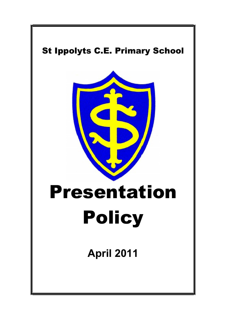 presentation policy