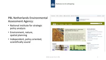 Assessment Agency:  National institute for strategic  policy analysis  Environment, nature,