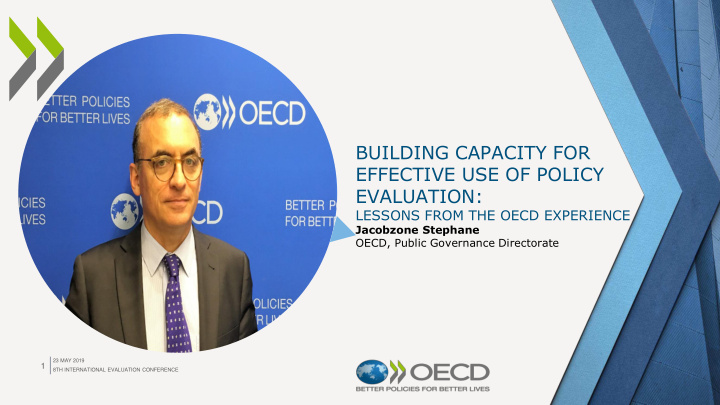 building capacity for effective use of policy evaluation
