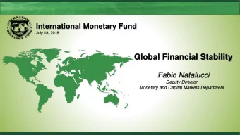 Global Financial Stability  Fabio Natalucci  Deputy Director  Monetary and Capital Markets