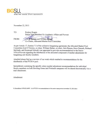 Allocated Market Pool Committee  Overview of Recommendation Process for FY2014 Allocation  The