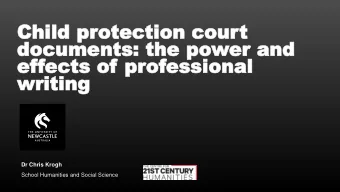 documents: the po  documents: the power and  er and  ef  effects  ects of  of pr  prof  ofessional