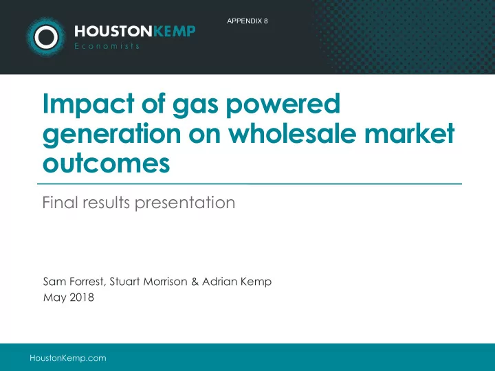 impact of gas powered
