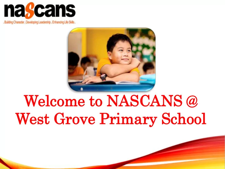 wel elco come me to o na nasc scans ans