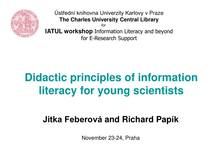 literacy for young scientists