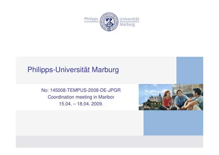 philipps universit t marburg