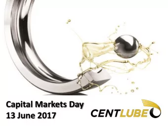 Capital Markets Day  13 June 2017  Brief History  Contract to Fill,  Distribution Rights  Warehouse