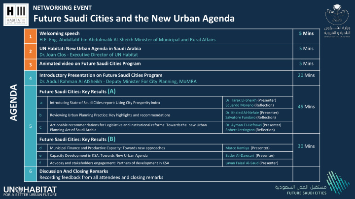 future saudi cities and the new urban agenda