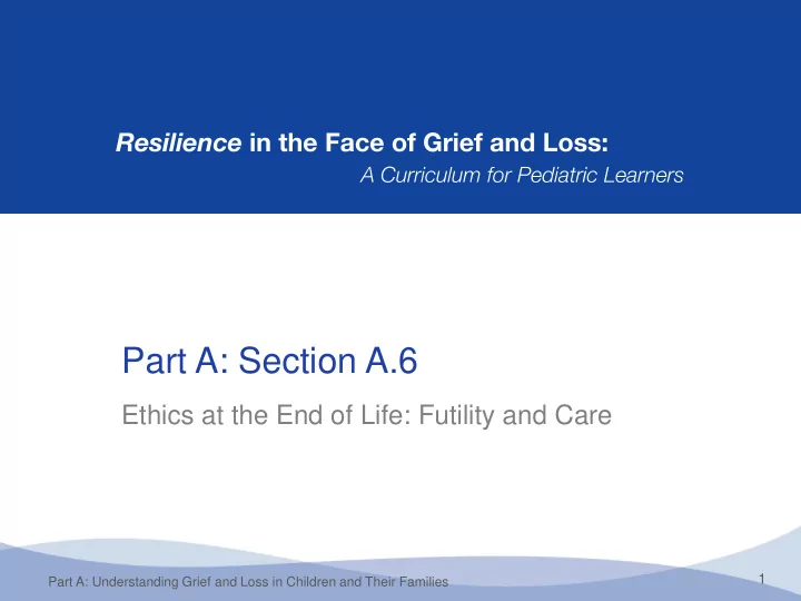 part a section a 6