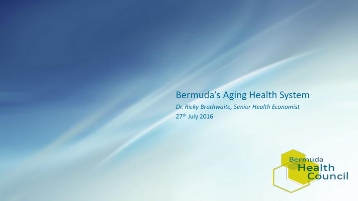 bermuda s aging health system