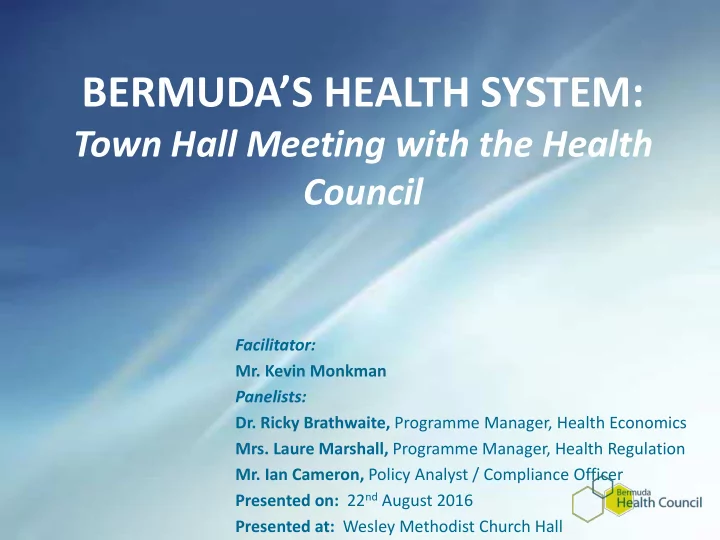 bermuda s health system