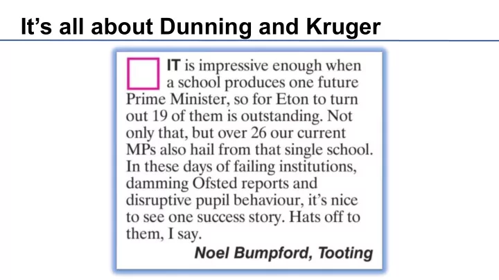 it s all about dunning and kruger ethical leadership at a