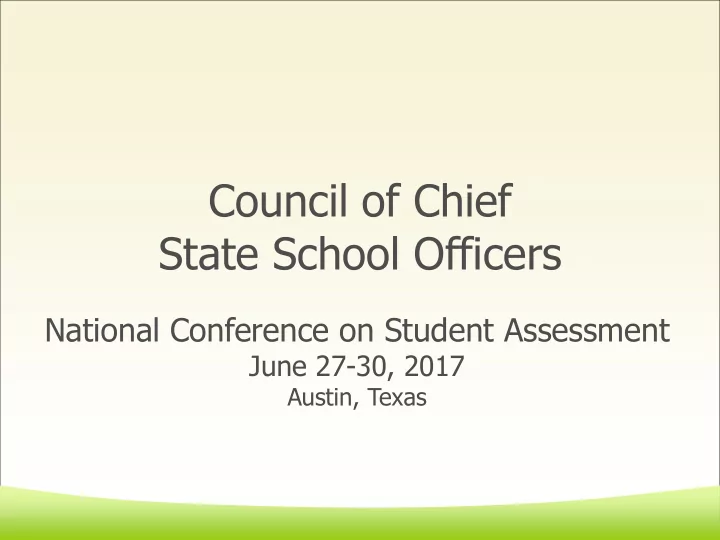 state school officers
