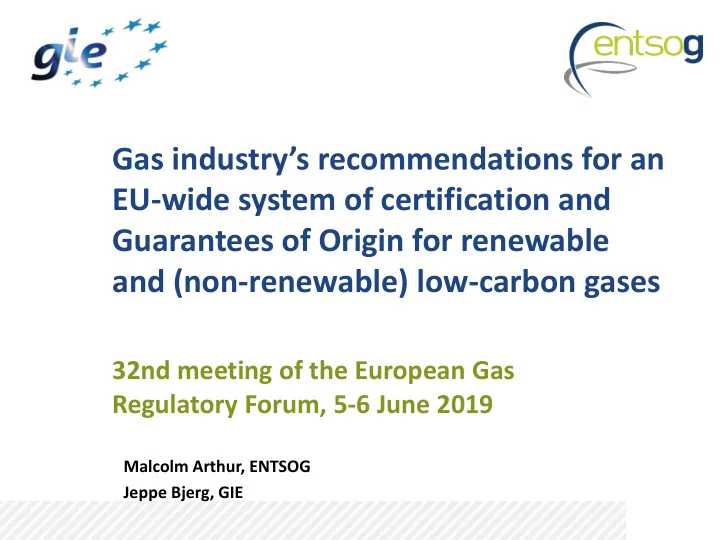 eu wide system of certification and