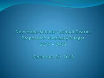 Mission Statement  The New Hope-Solebury School District takes pride in  its commitment to