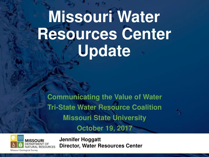 missouri water