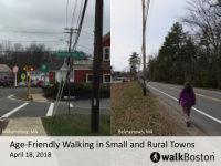 age friendly walking in small and rural towns