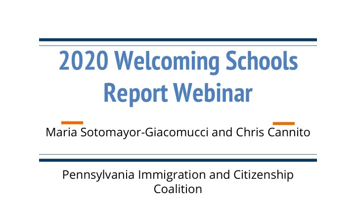 report webinar