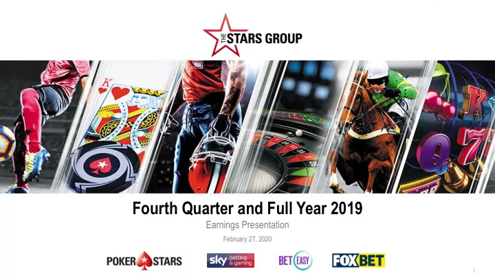 fourth quarter and full year 2019