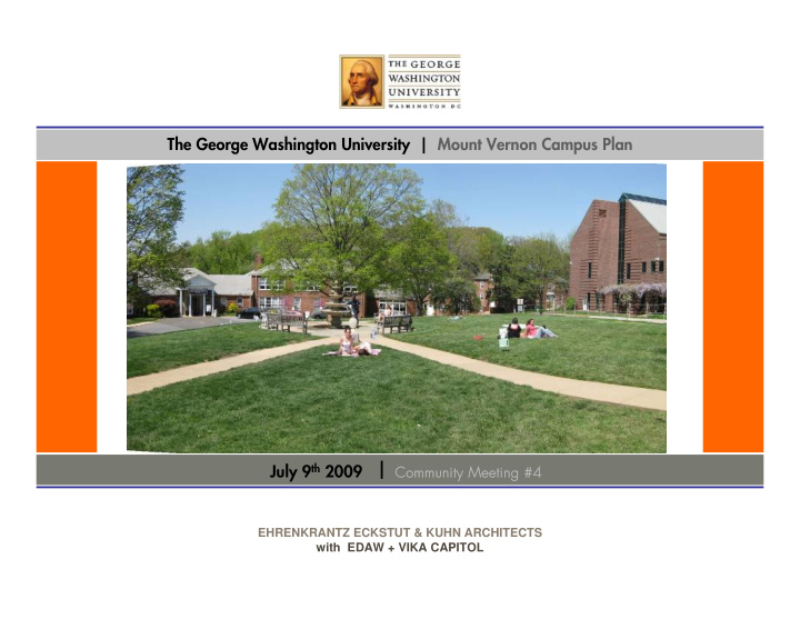the george washington university mount vernon campus plan