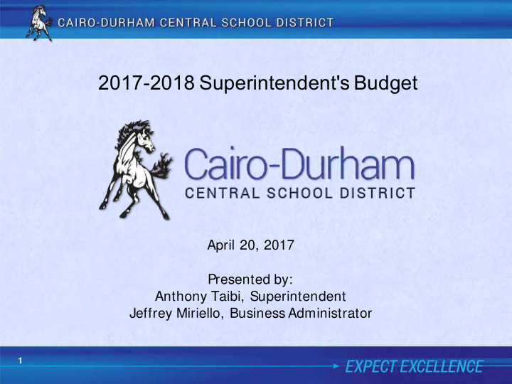 2017 2018 superintendent s budget