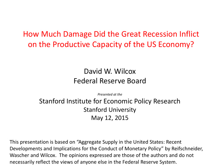 how much damage did the great recession inflict on the
