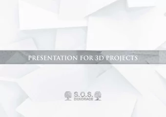 PRESENTATION FOR 3D PROJECTS  S.O.S. - DEKORACE, s.r.o.  HEADQUARTERS  S.O.S. - DEKORACE, s.r.o. |