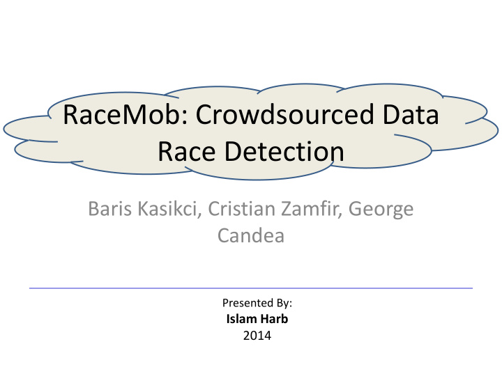 racemob crowdsourced data