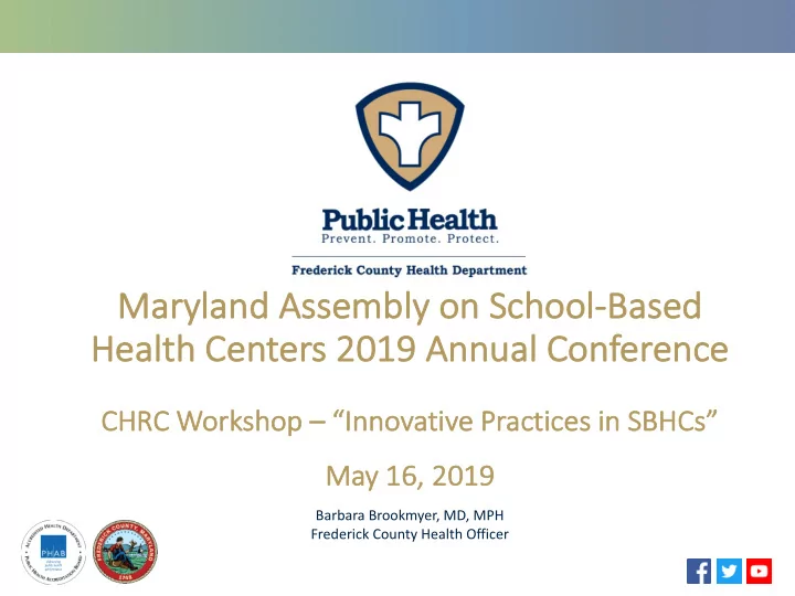 maryl yland assembly y on school ba based hea health cen