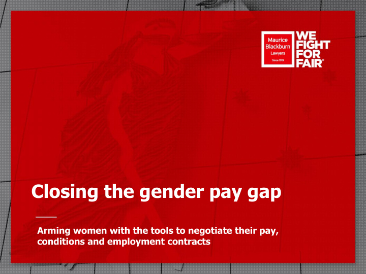 closing the gender pay gap