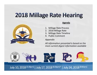 Millage Rate Process The Paulding County Board of Education today announces its intention to