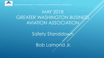 Virginia Aviation Business Association | 1011 E. Main Street, Ste. 400, Richmond VA 23219 |