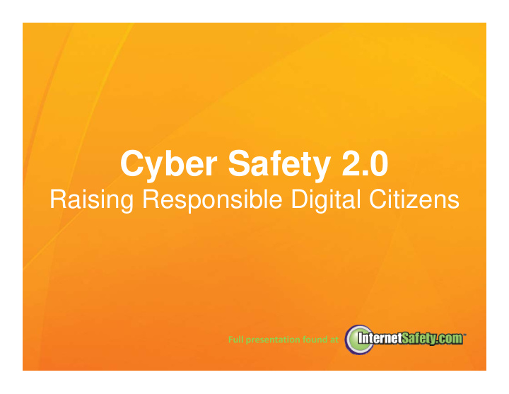 cyber safety 2 0