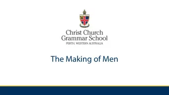 The Making of Men  Proposal  Cutting edge, world class Rites of Passage program  Specifically