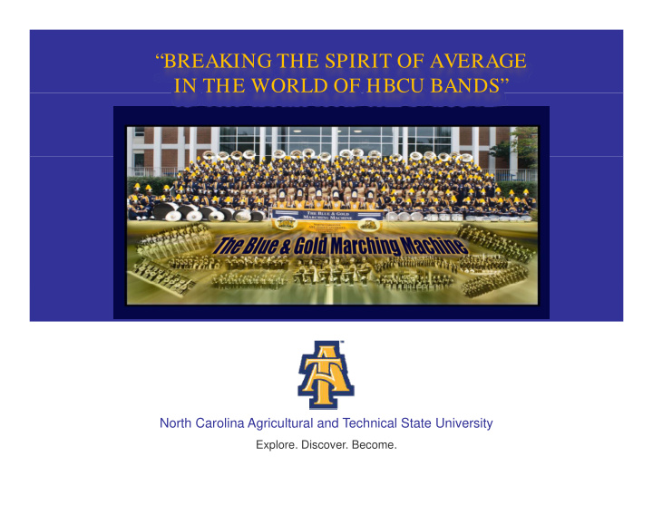breaking the spirit of average in the world of hbcu bands