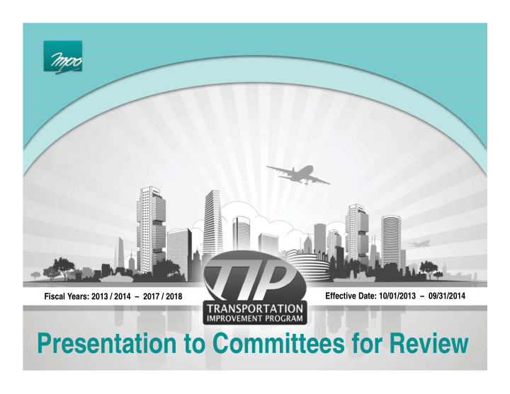 presentation to committees for review tip document
