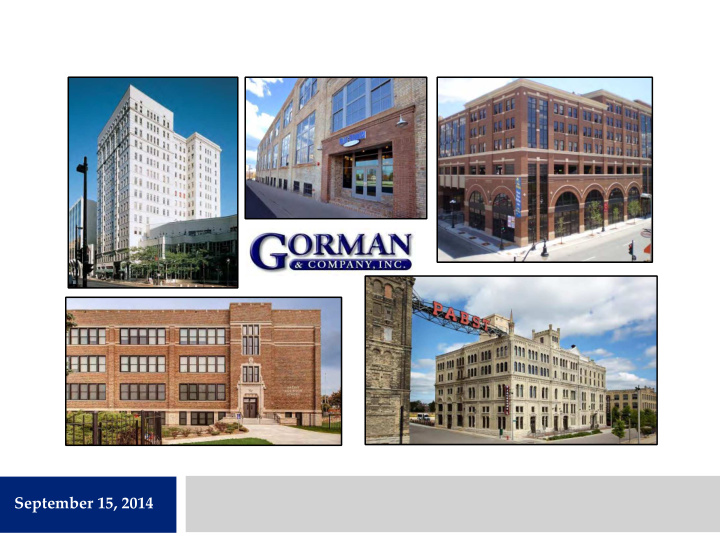 september 15 2014 gorman company inc