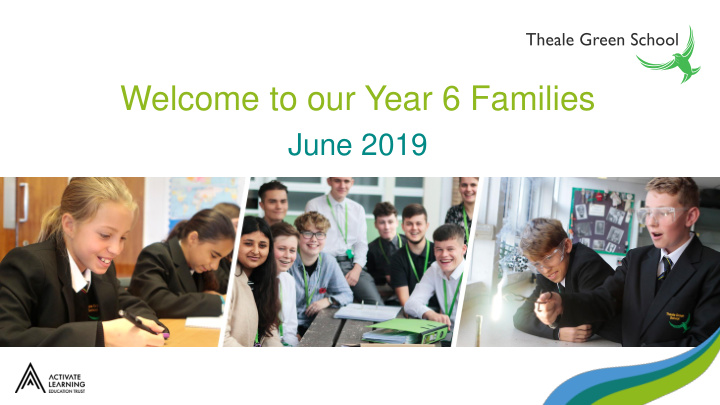 welcome to our year 6 families