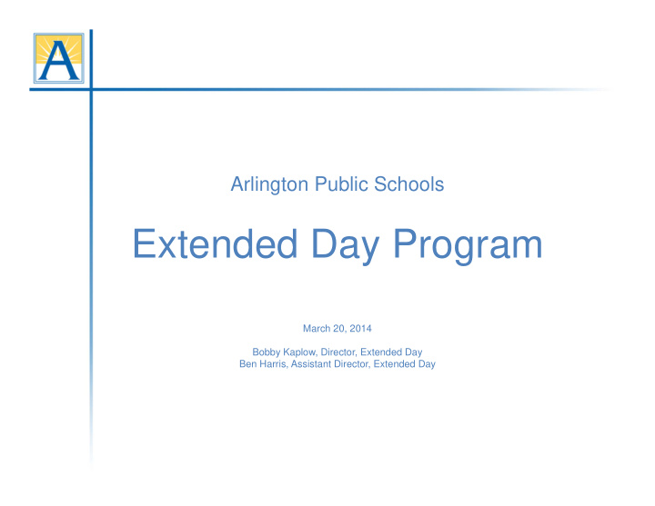 extended day program