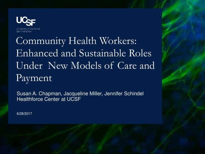 community health workers