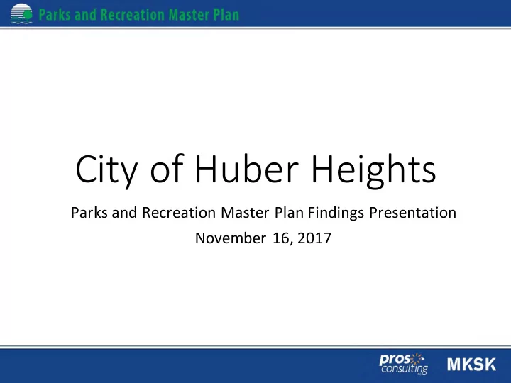 city of huber heights