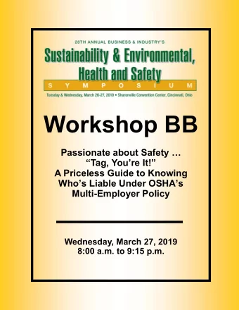 Biographical Information  David Arthur, Corporate Health and Safety Manager  Environmental Quality