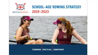 1    11,879 members are 12-18 yrs old  WHY SCHOOL ROWING?  - 47% female / 53% male    59% are