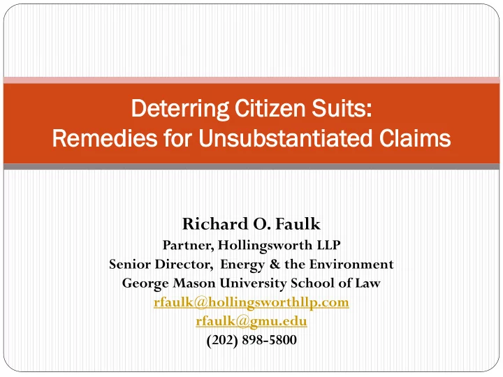 deterri rring c citizen s suits remedie dies f for un