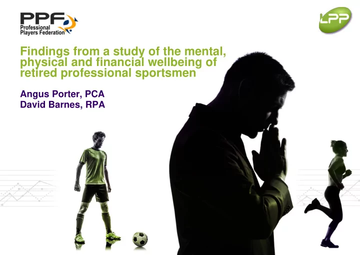 findings from a study of the mental physical and