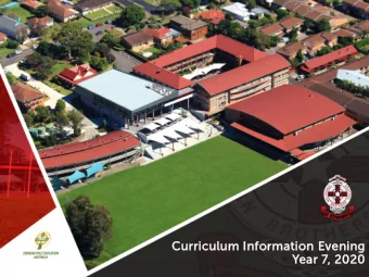 Curric  iculum I  m Infor  orma  mation  ion Eveni  ning  ng  Yea  ear 7  r 7,  , 202  020  Mr  Mr